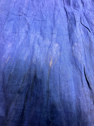 Blue Black Ombre Lightweight Crinkle Scarf Wrap Shawl