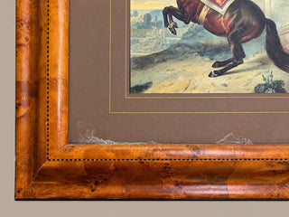 Vintage Style Framed Horse Art Print 26.5x26.5 Equestrian