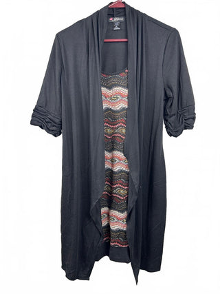 Delirious Los Angeles Women's Black Open-Front Cardigan