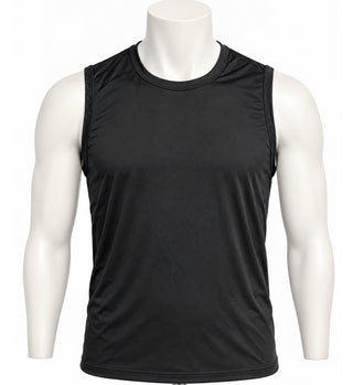 Men's Black Sleeveless Athletic Tank Top Size Medium