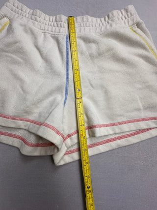 Rails Jane Women's Sweat Shorts M Cream Rainbow Stitch
