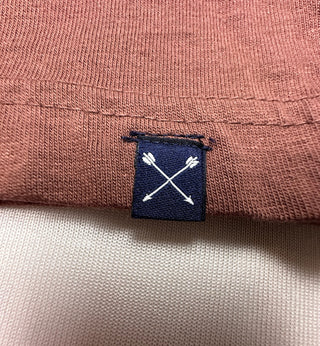 MBX Premium Goods Men's Long Sleeve Henley Shirt Size M Rust