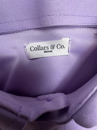 Collars & Co. Medium Lavender Dress Collar Polo Shirt 100%