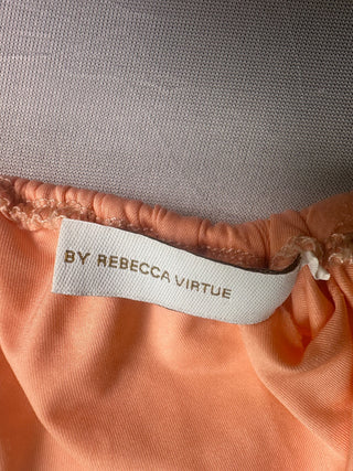 BECCA Rebecca Virtue Peach Triangle Tie Bikini 2 Piece Set