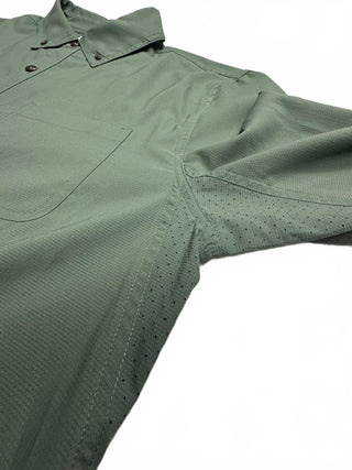 Coolibar Men's UPF 50+ Long Sleeve Button-Up Shirt Size L
