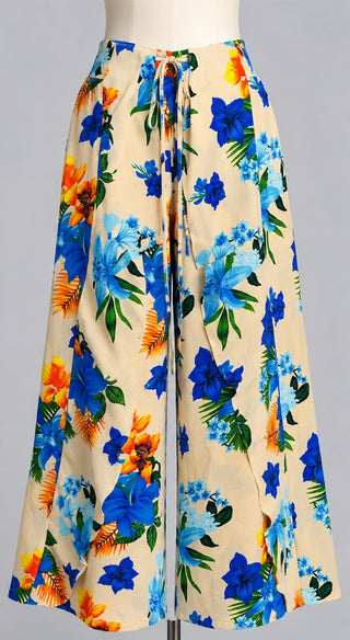 Easel Los Angeles Floral Wide Leg Pants Women S Boho