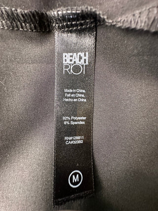 Beach Riot Black Snake Print Hooded Zip Jacket Women's M