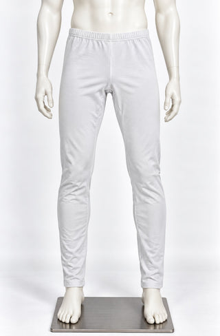 ErosWholesale Men's White Microfiber and Spandex Leggings