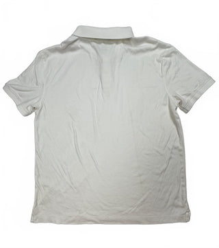 Banana Republic Men's White Polo Shirt Medium