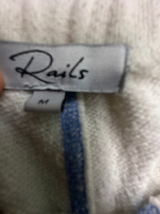 Rails Jane Women's Sweat Shorts M Cream Rainbow Stitch