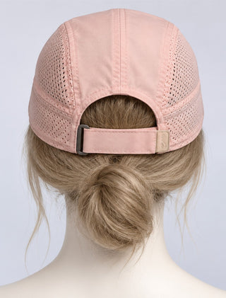 Layer 8 Pink Running Cap Adjustable Reflective Athletic Hat
