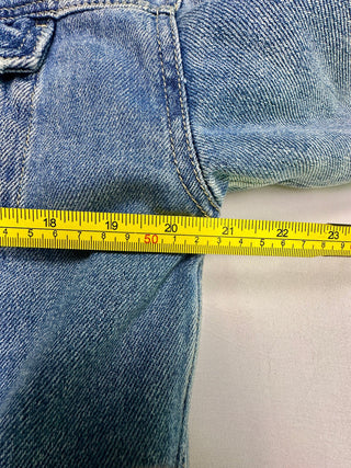 American Eagle Men's XS Blue Denim Sherpa Lined Truck Jacket