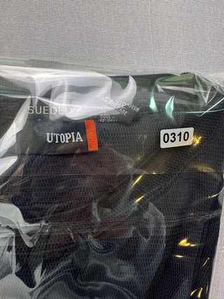 Utopia Sueded Black Rayon Modal Polyester Blend Men's L