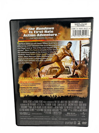 The Rundown DVD Full Screen Action Adventure Movie Starring The Rock & Seann W.