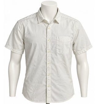 Old Navy Built-In Flex Men's Short Sleeve Button-Up Shirt, L