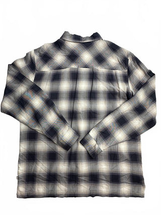 Standard/Cloth Men's Black and White Plaid Button-Up Shirt L