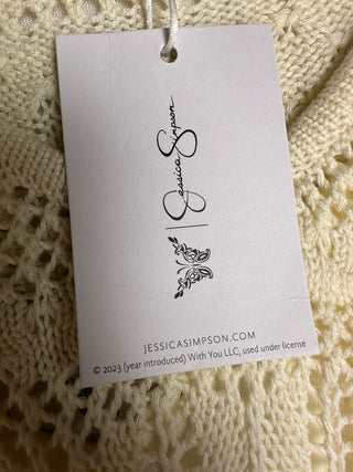 Jessica Simpson Trinity Sweater Dress Pearled Ivory XL NWT