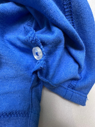 George Men's XL/XG Blue Cotton Blend Short Sleeve Polo