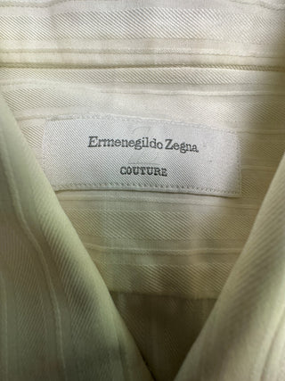 Ermenegildo Zegna Couture Men's 43/17 Ivory Dress Shirt