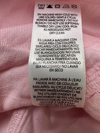 BeachLunchLounge Pink Viscose Button-Up Shirt Women's Large