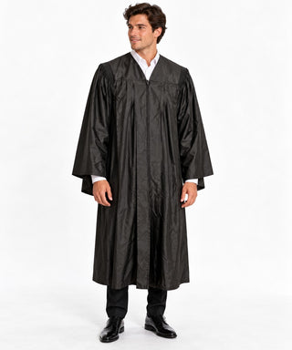 Collegiate Apparel Black Academic Graduation Gown by Herff Jones, Size 50-06-33
