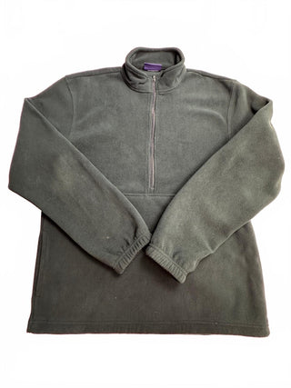 Classroom Uniforms Dark Green Fleece Pullover Half-Zip M