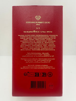 Stephane Humbert Lucas Le 8 Eau de Parfum 50ml 1.7oz SHL 777 w/ Box