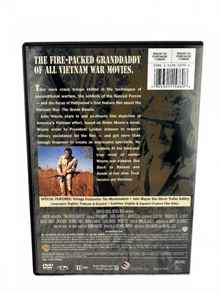 The Green Berets DVD - John Wayne Collection - Classic Vietnam War Film