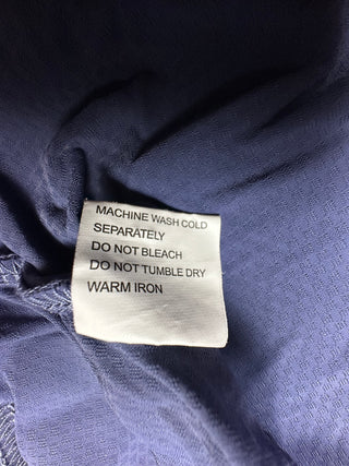 BRD Nation Men's Navy Blue Performance Polo Shirt Size L