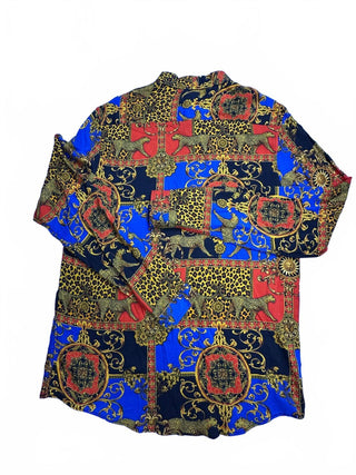ASOS Men's Large Baroque Long Sleeve Shirt Animal Print