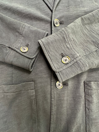 32 Bar Blues Men's Cotton Casual Blazer Jacket Large Gray