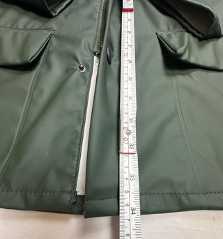 Majestic Rainwear Men's M Green Hooded Rain Jacket Coat