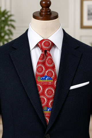 Rotary International Rocky Mountain Rendezvous SLC Red Tie