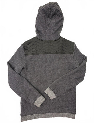 Mossimo Supply Co Black Gray Quilted Zip Hoodie XL (16)