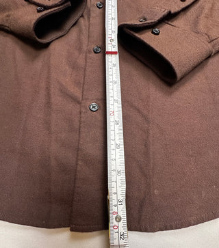 American Apparel Men's L Chocolate Brown Button Up Shirt