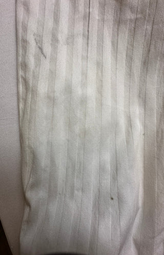 O.H.H.A Chemises Men's 17 43 White Stripe Dress Shirt Cotton