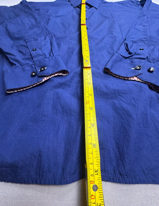 Jared Lang Royal Blue Cotton Dress Shirt Men's 17.5