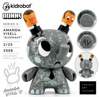 2008 Kidrobot Dunny Series 5 Amanda Visell Elephant 2/25