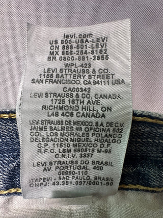 Levi's 505 Regular Fit Men's Jeans 32x32 Distressed Blue