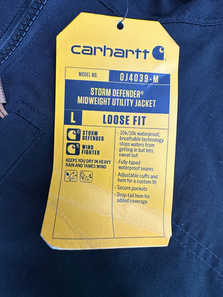 Carhartt Storm Defender XL Utility Jacket Loose Black Brown