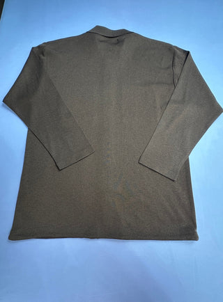 Vintage Brown Silk Rayon Blend Long Sleeve Cardigan Sweater
