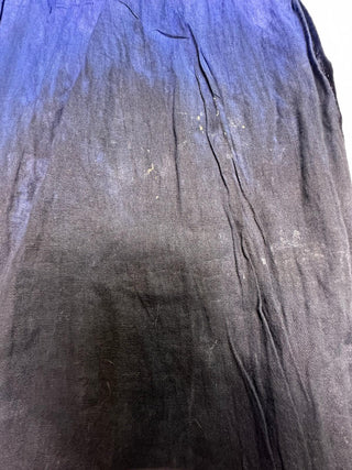 Blue Black Ombre Lightweight Crinkle Scarf Wrap Shawl