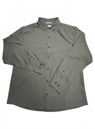 Coolibar Men's UPF 50+ Long Sleeve Button-Up Shirt Size L