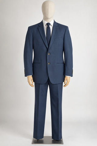 J.M. Haggar Slim Fit Men's Navy Blue Two-Piece Suit - Jacket