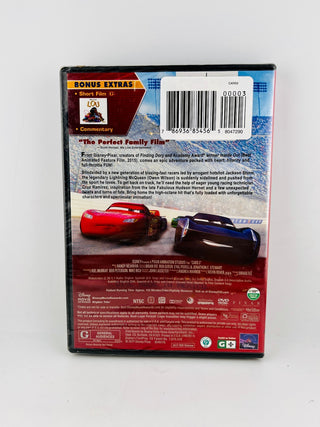 Disney Pixar Cars 3 DVD Animated Family Adventure Movie Very Good Condition