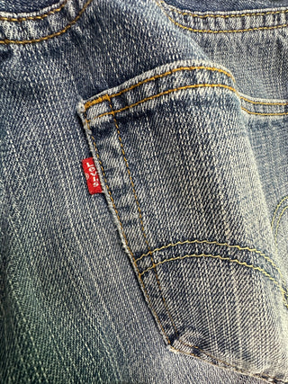 Levi's 505 Regular Fit Men's Jeans 32x32 Distressed Blue
