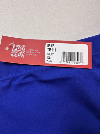 Capezio Royal Blue Brief Underwear XL TB111
