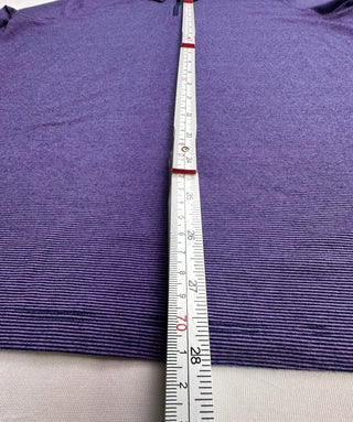 Lands' End XL Purple Quarter Zip Polo Shirt