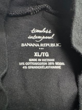 Banana Republic Timeless Black Cotton Modal Blend T-Shirt XL