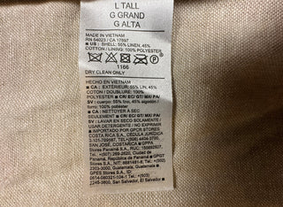 Old Navy Men's Linen Blend Blazer Large Tall Beige